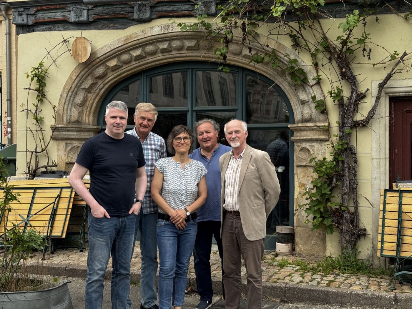 Foto: Die Fraktion in ihrer neuen Zusammensetzung: Ulf Weißleder, Bertram Pelzer, Ramona Vötgen, Jürgen Häkanson-Hall, Dr. Eckhard Birckner